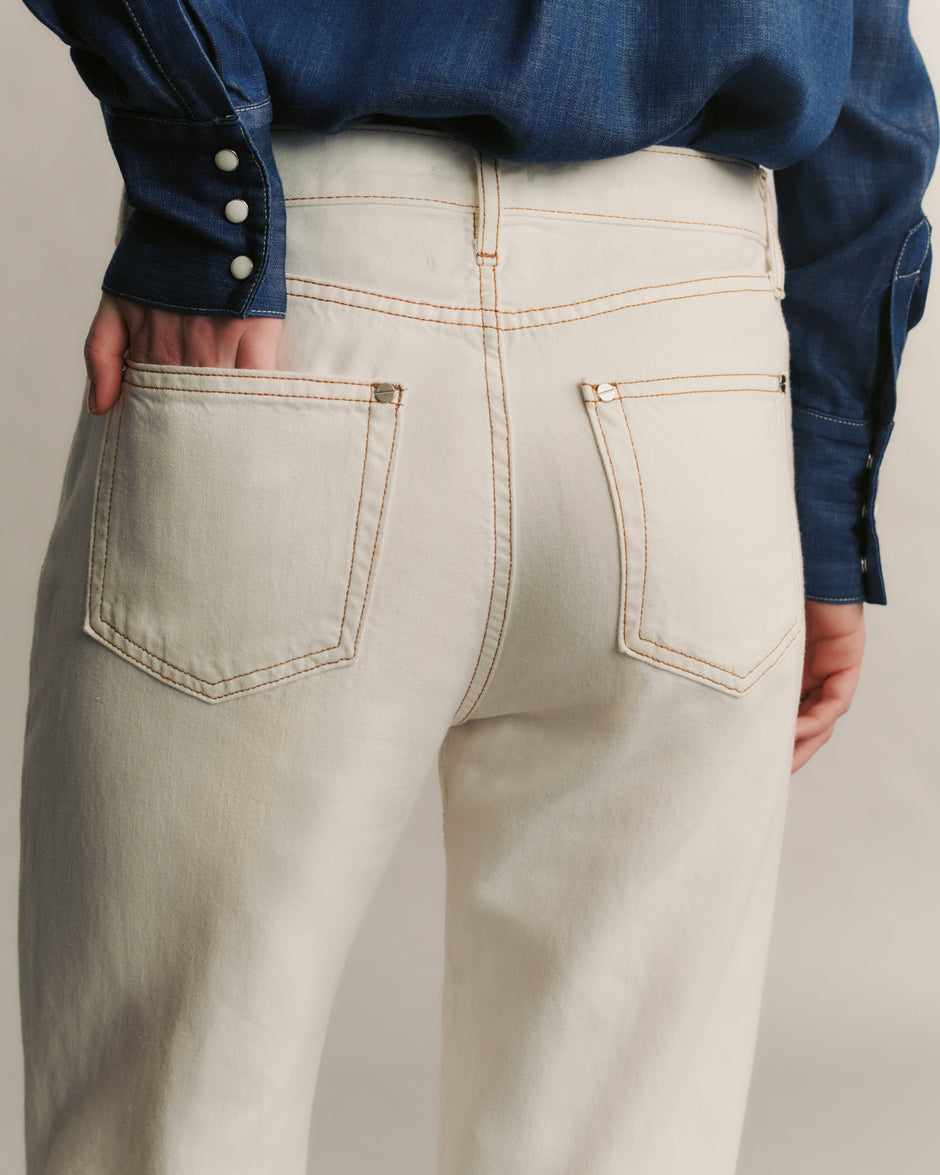 TWP White Pony Boy Jean in Natural denim view 1