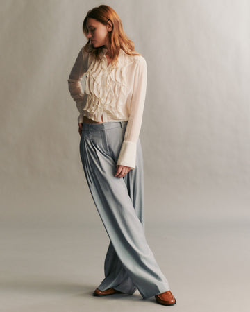 TWP Ivory Test - Patti shirt in crinkled silk cotton voile ...(Hidden from users) view 1