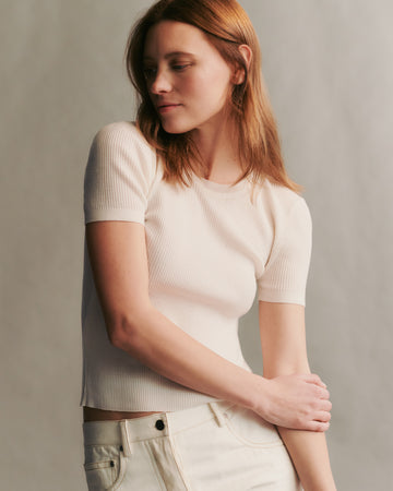 TWP Ivory Tease top in merino wool view 2