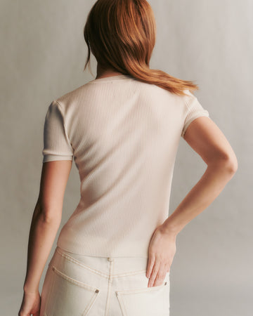 TWP Ivory Tease top in merino wool view 3