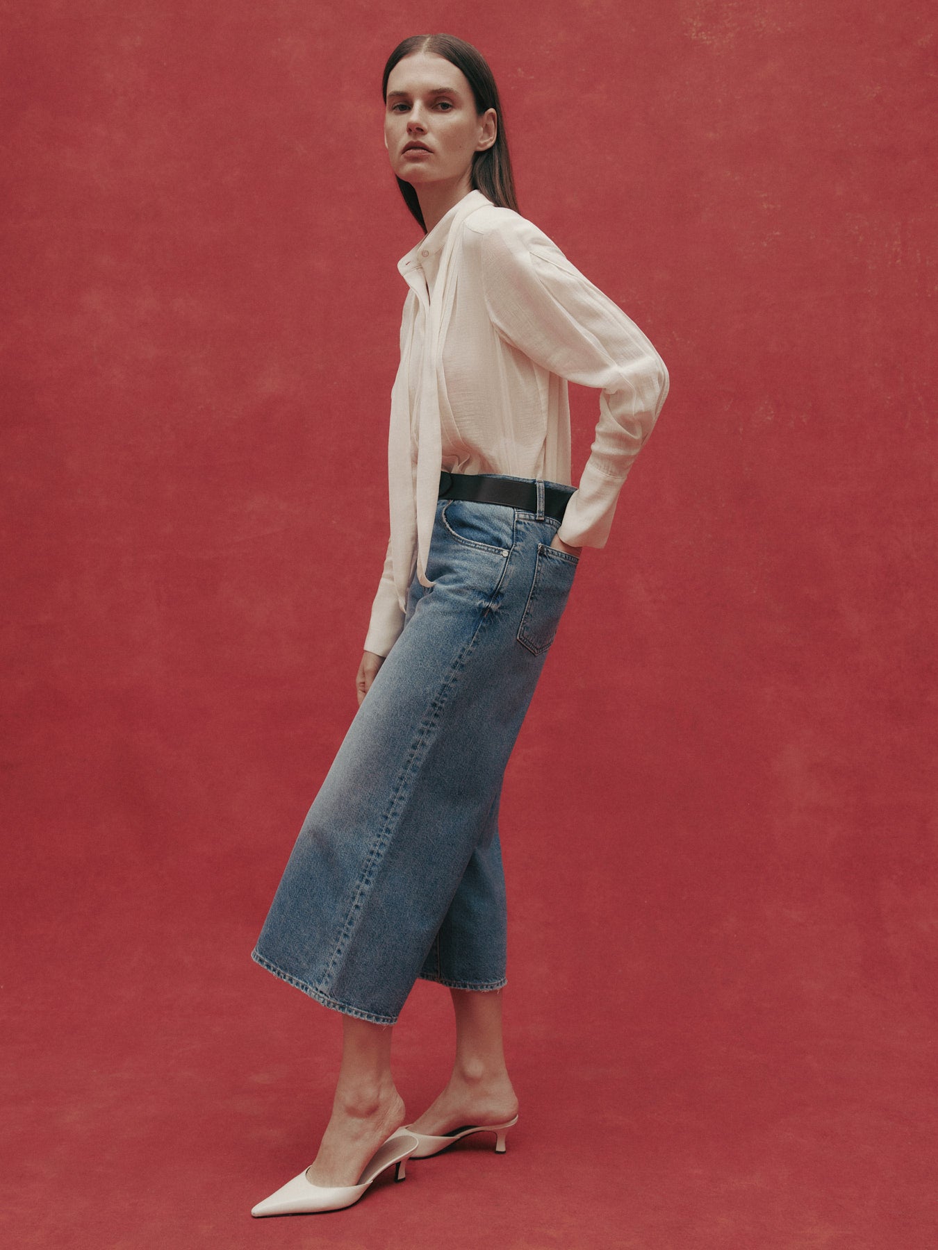 TWP Vintage wash Tiny Tiny Dancer Jean in Vintage Washed Denim view 4