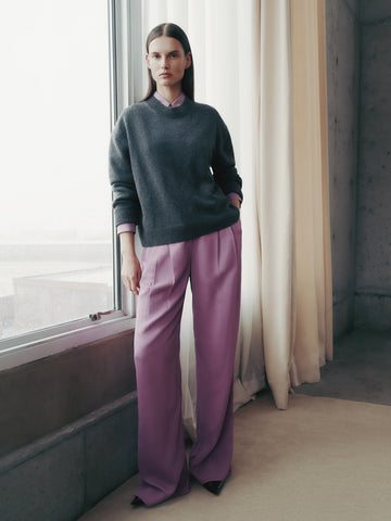 TWP Lilac Sulli Pant in Coated Viscose Linen view 1