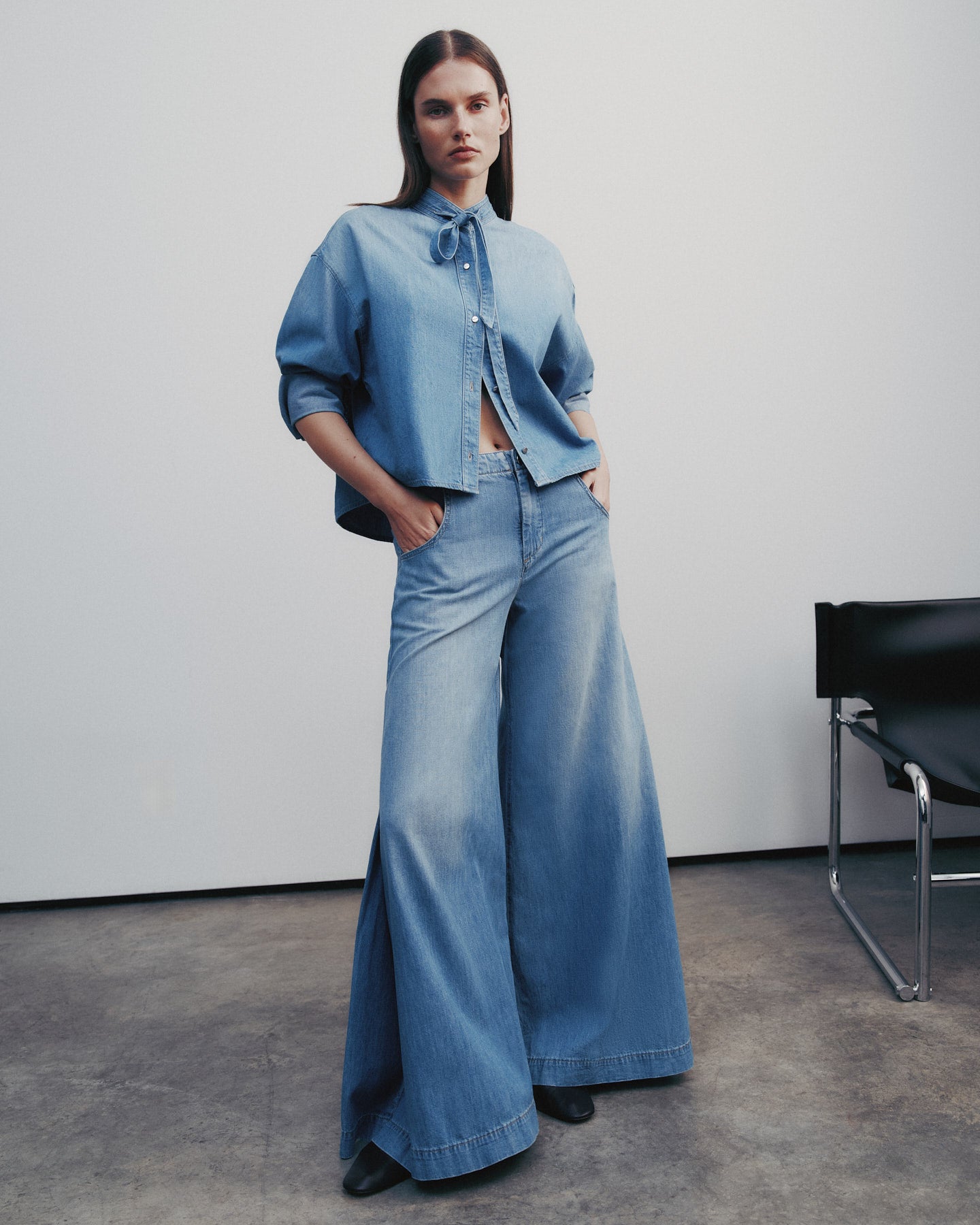 TWP Vintage wash Lulu Jean in Vintage Wash Denim view 1