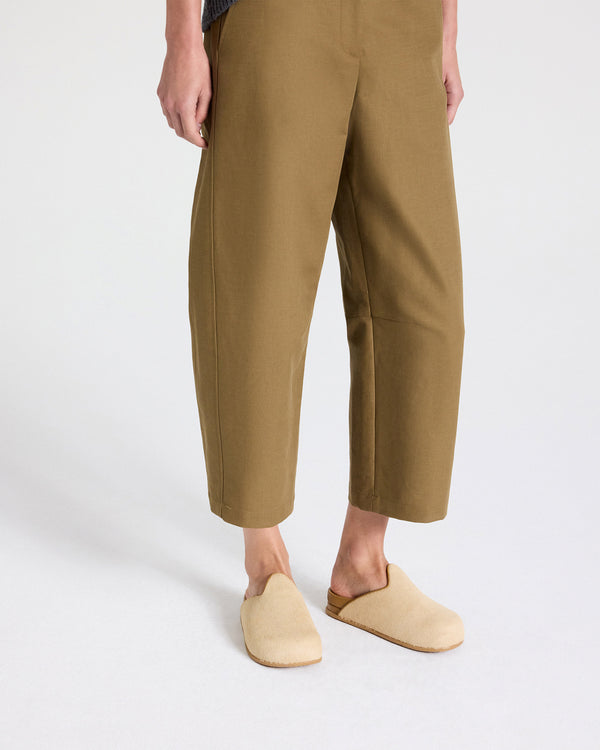 TWP Blonde / tan Pony Clog in Nappa Leather view 4