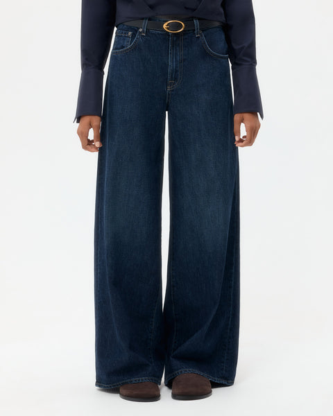 【THEAIRTOWN】 vertical washing denim sk The Ditcher Roller Zip Skimp - Music Is The Medium | MOTHER