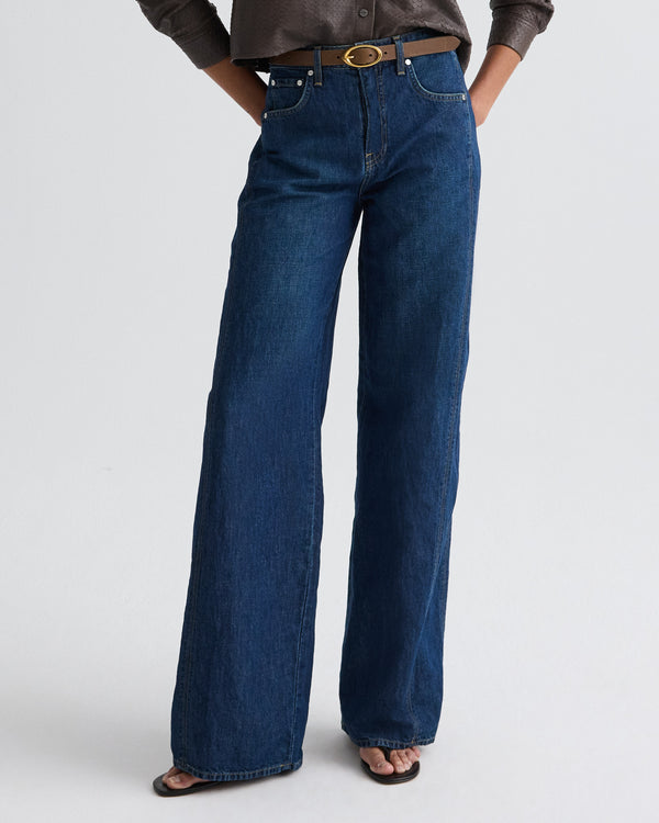 TWP Dark wash West 11th St. Jean in Linen Cotton Denim view 1