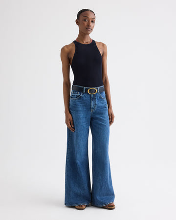 TWP Paris Tall Tiny Dancer Jean in Denim view 3