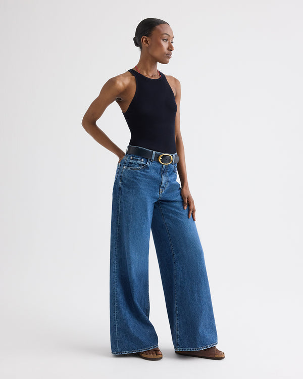 TWP Paris Tall Tiny Dancer Jean in Denim view 4