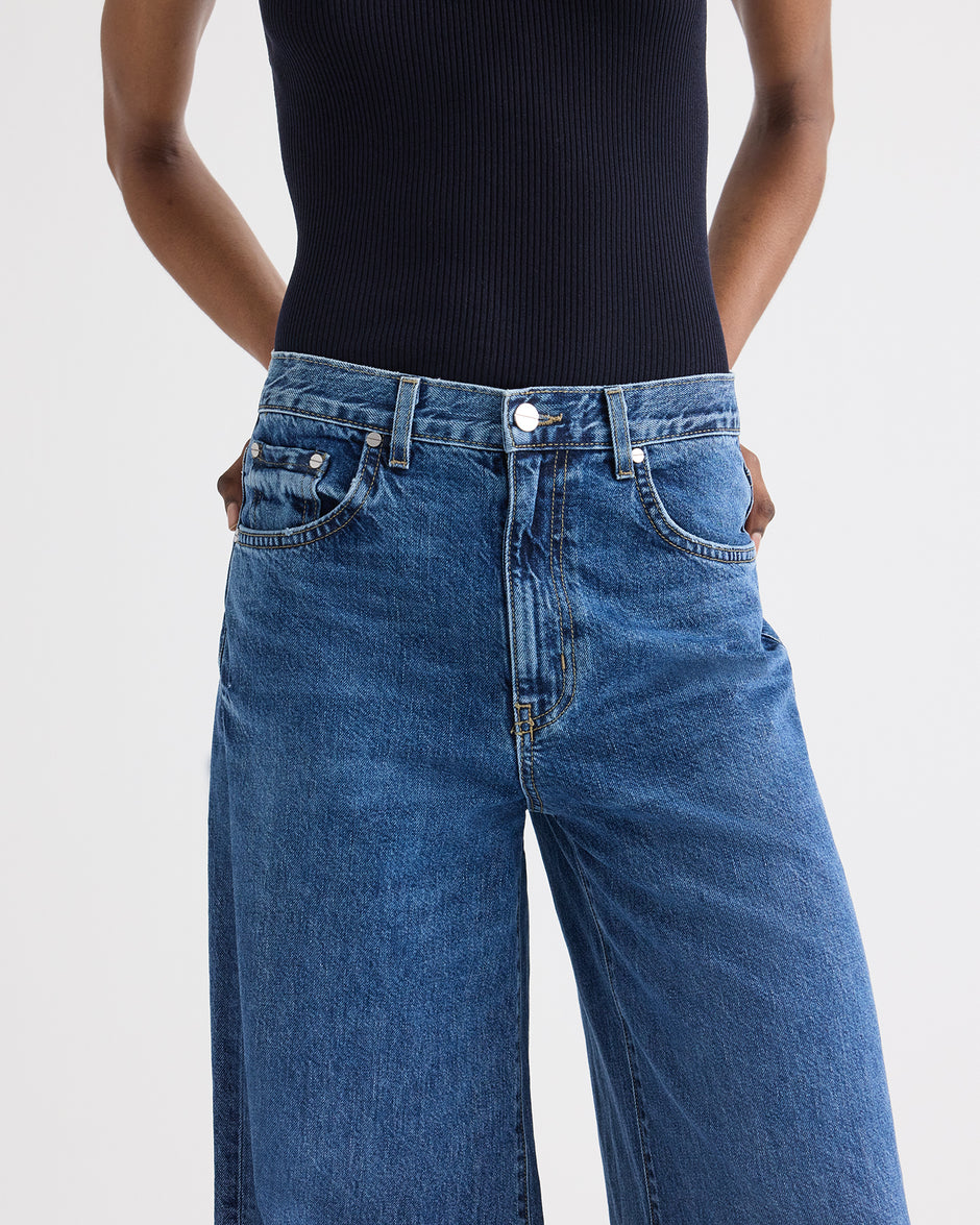 TWP Paris Tall Tiny Dancer Jean in Denim view 2