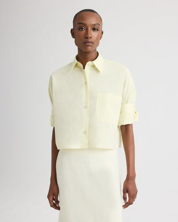 TWP Glass green Next Ex Shirt in Superfine Cotton Shirting view 1