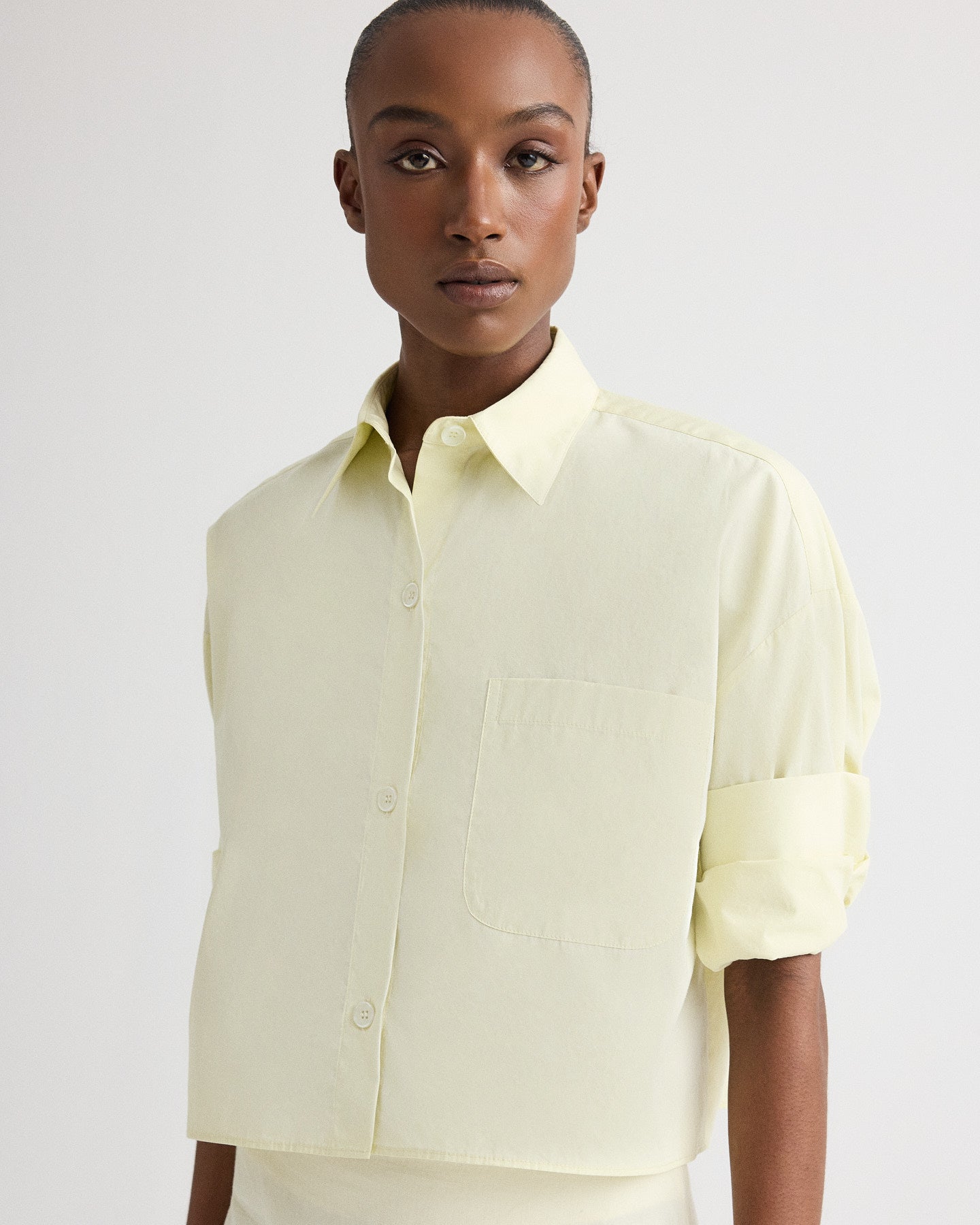 TWP Glass green Next Ex Shirt in Superfine Cotton Shirting view 2