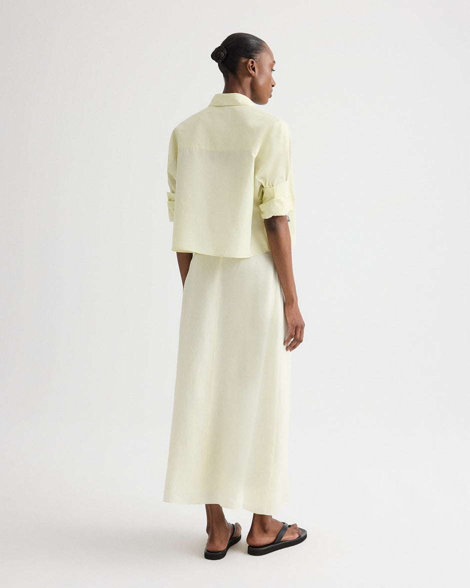 TWP Glass green Next Ex Shirt in Superfine Cotton Shirting view 5