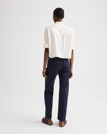 TWP Sheer pink Next Ex Shirt in Superfine Cotton view 5