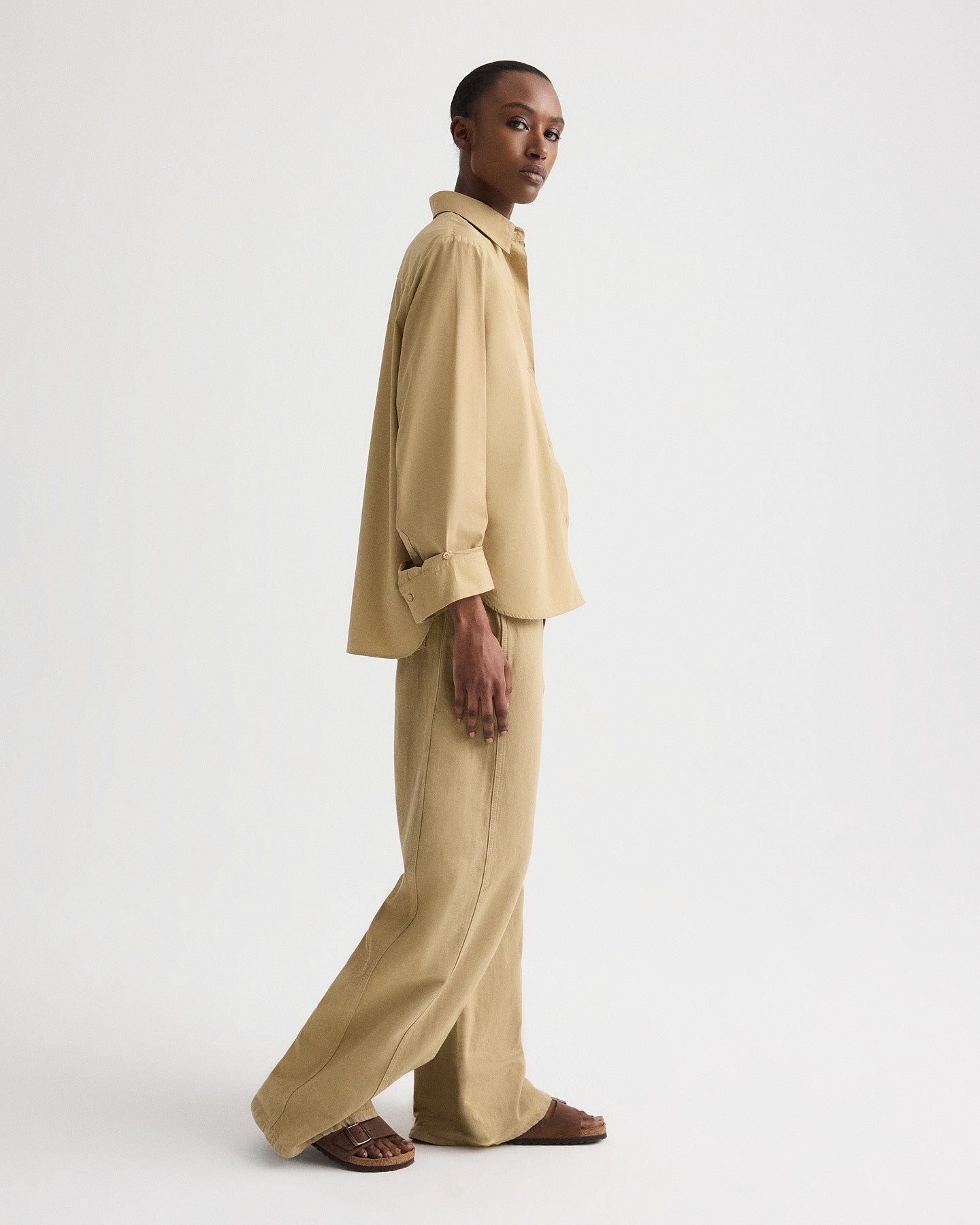 TWP Kelp Next Morning Shirt in Superfine Cotton view 4