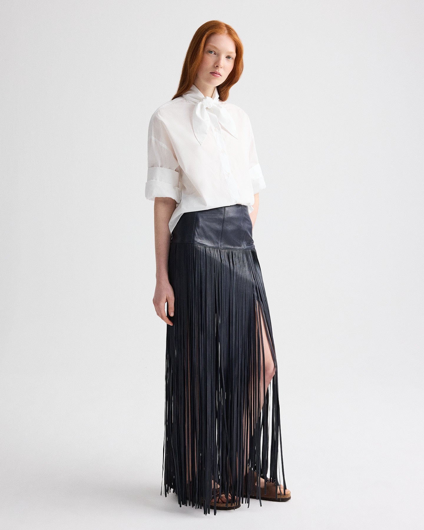 White Tie One On Shirt in Superfine Cotton | TWP