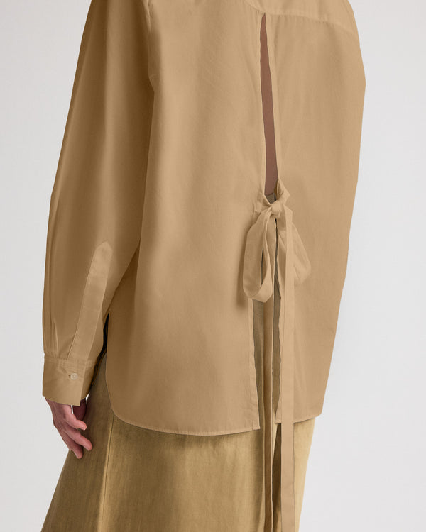 TWP Kelp Tied Down in Superfine Cotton Shirting view 2