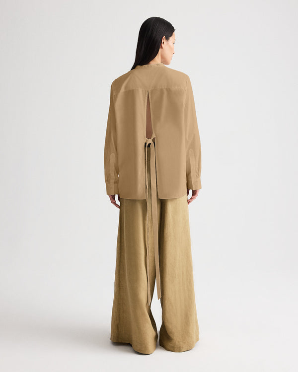 TWP Kelp Tied Down in Superfine Cotton Shirting view 3