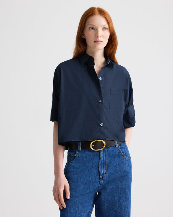 TWP Midnight Next Ex Shirt in superfine cotton view 2