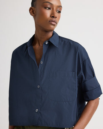 TWP Midnight Next Ex Shirt in superfine cotton view 4