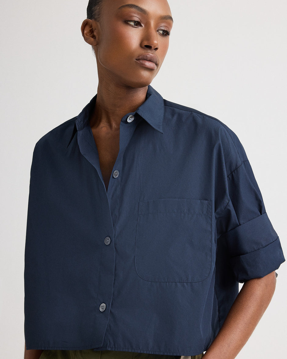 TWP Midnight Next Ex Shirt in superfine cotton view 4