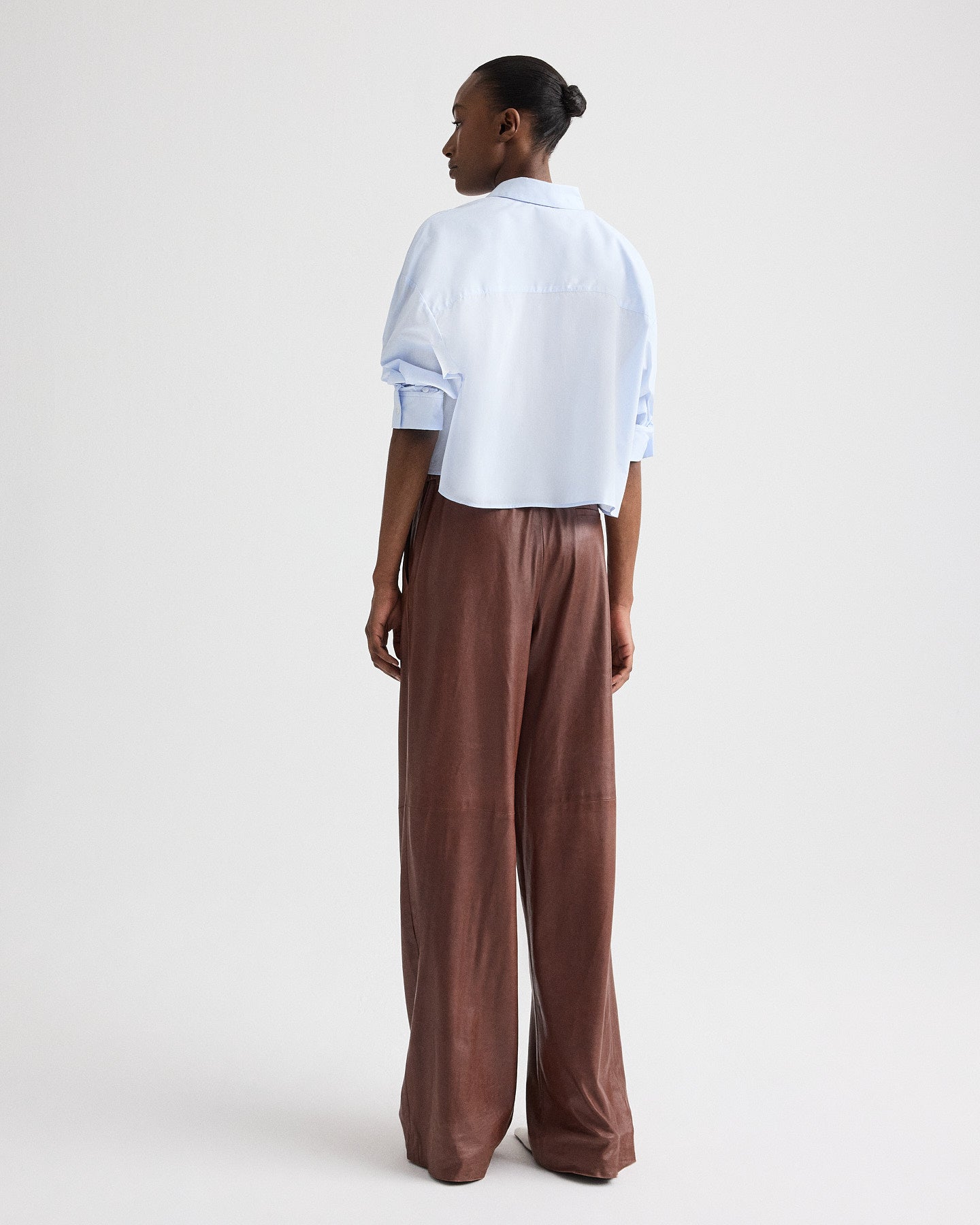 TWP Baby blue Soon to be Ex Shirt in Superfine Cotton view 5