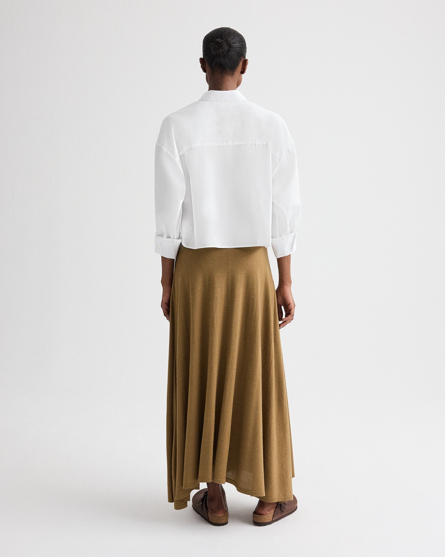 White Soon to be Ex Shirt | White Cropped Button Up Shirt | TWP | TWP
