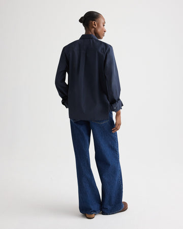 TWP Midnight Next Morning Shirt in Superfine Cotton view 6