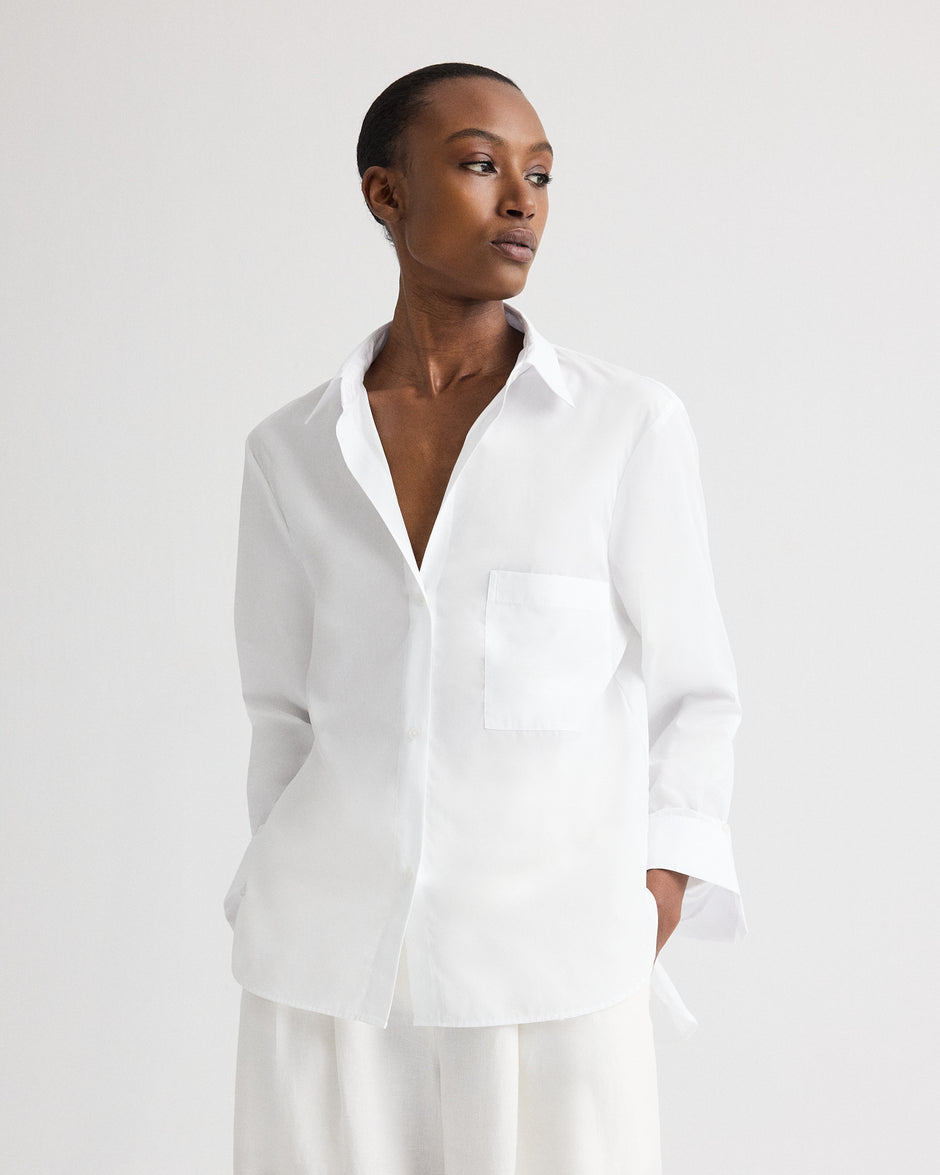 Luxury Women's White Shirts & Button-Ups TWP Clothing Luxury Women's White Shirts & Button-Ups TWP Clothing