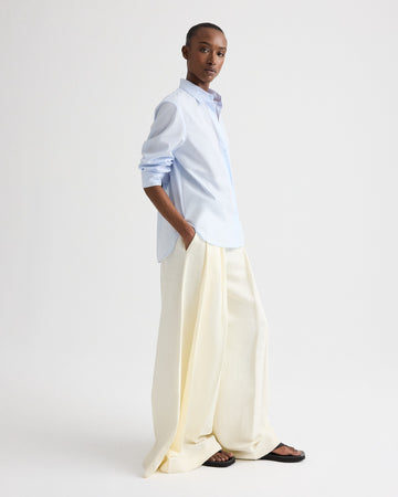 TWP Baby blue Next Morning Shirt in Superfine Cotton view 4