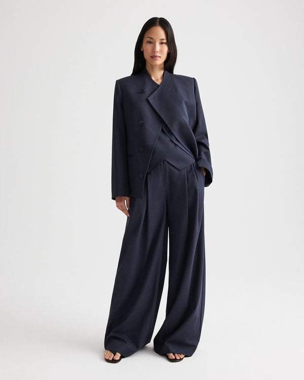 TWP Indigo Oliver Blazer in Italian Wool Twill view 4