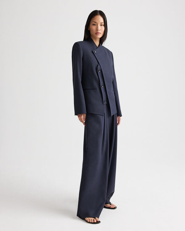 TWP Indigo Oliver Blazer in Italian Wool Twill view 3