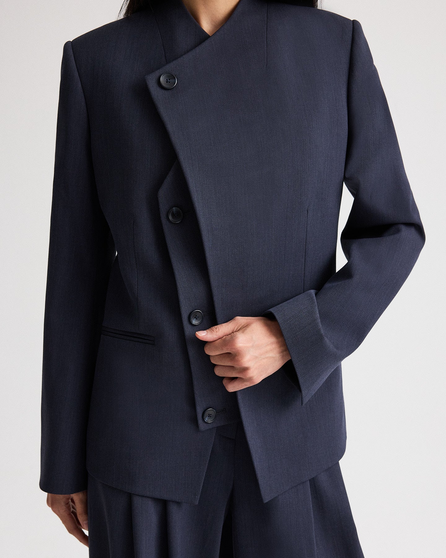 TWP Indigo Oliver Blazer in Italian Wool Twill view 2
