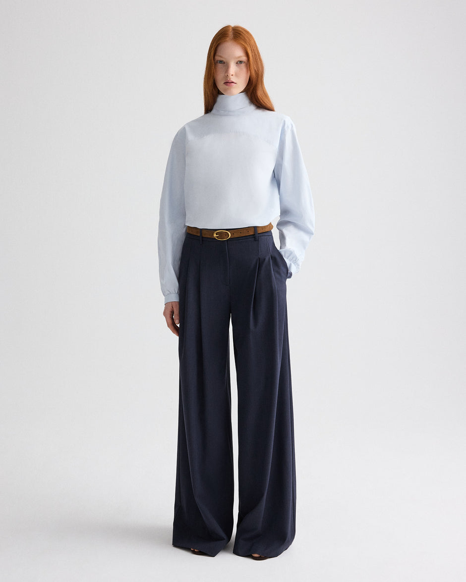 TWP Indigo Next Didi Pant in Italian Wool Twill view 1