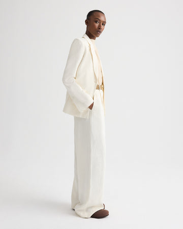 TWP Bone Her Fit Blazer in Coated Viscose Linen view 4