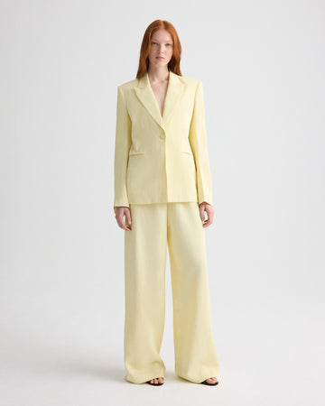 TWP Flan Her Fit Blazer in Coated Viscose Linen view 1