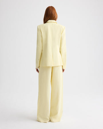 TWP Flan Her Fit Blazer in Coated Viscose Linen view 5