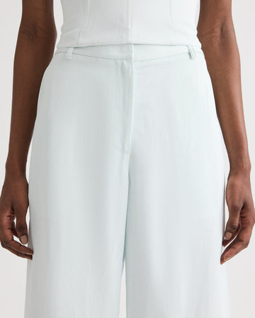 TWP Blue flower Dylan Pant in Coated Viscose Linen view 2