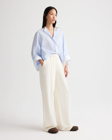TWP Bone Hudson St Pant in Coated Viscose Linen view 5
