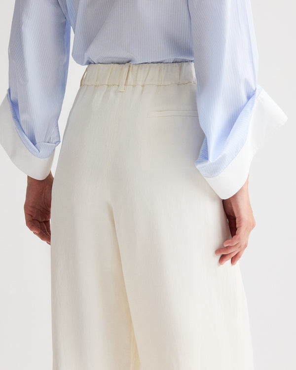 TWP Bone Hudson St Pant in Coated Viscose Linen view 3