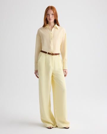 TWP Flan Hudson St Pant in Coated Viscose Linen view 4