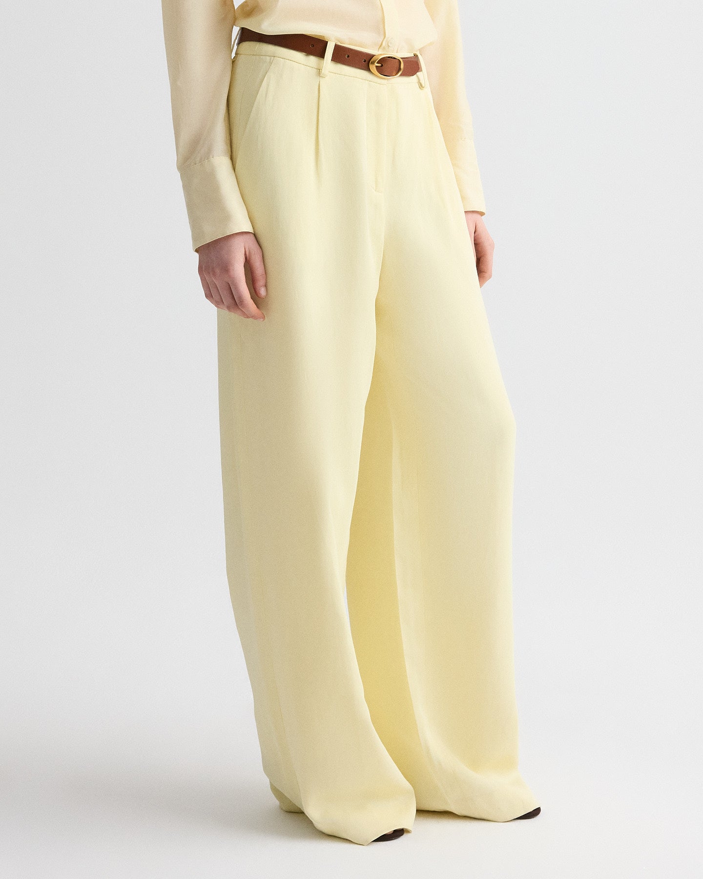 TWP Flan Hudson St Pant in Coated Viscose Linen view 3