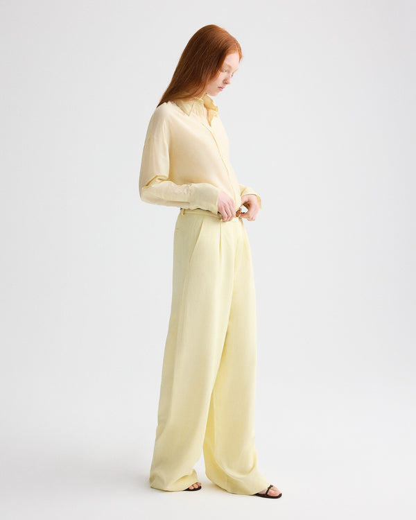TWP Flan Hudson St Pant in Coated Viscose Linen view 5