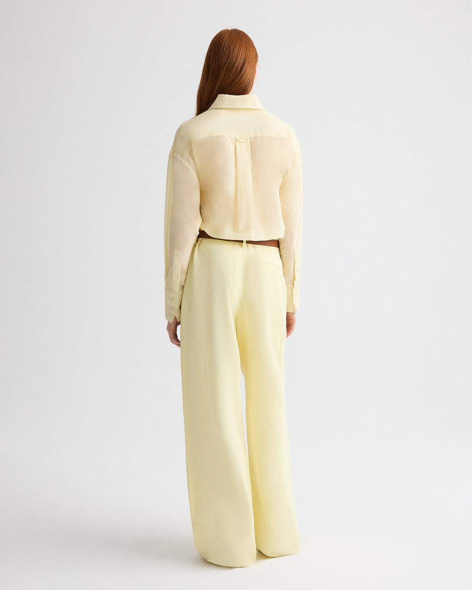TWP Flan Hudson St Pant in Coated Viscose Linen view 6