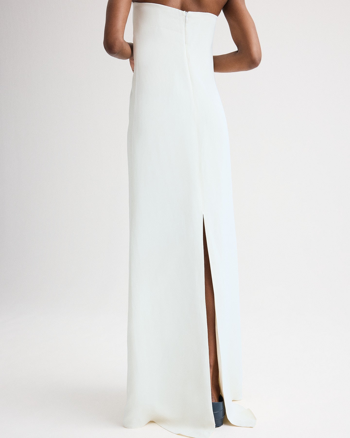 TWP Blue flower Carolyns Gown in Coated Viscose Linen view 5