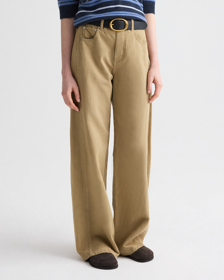 TWP Kelp West 11th St Jean in Natural Denim view 2