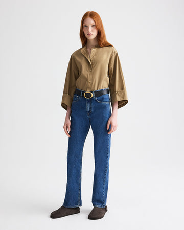 TWP Paris Kent St Jean in Heavy Denim view 2