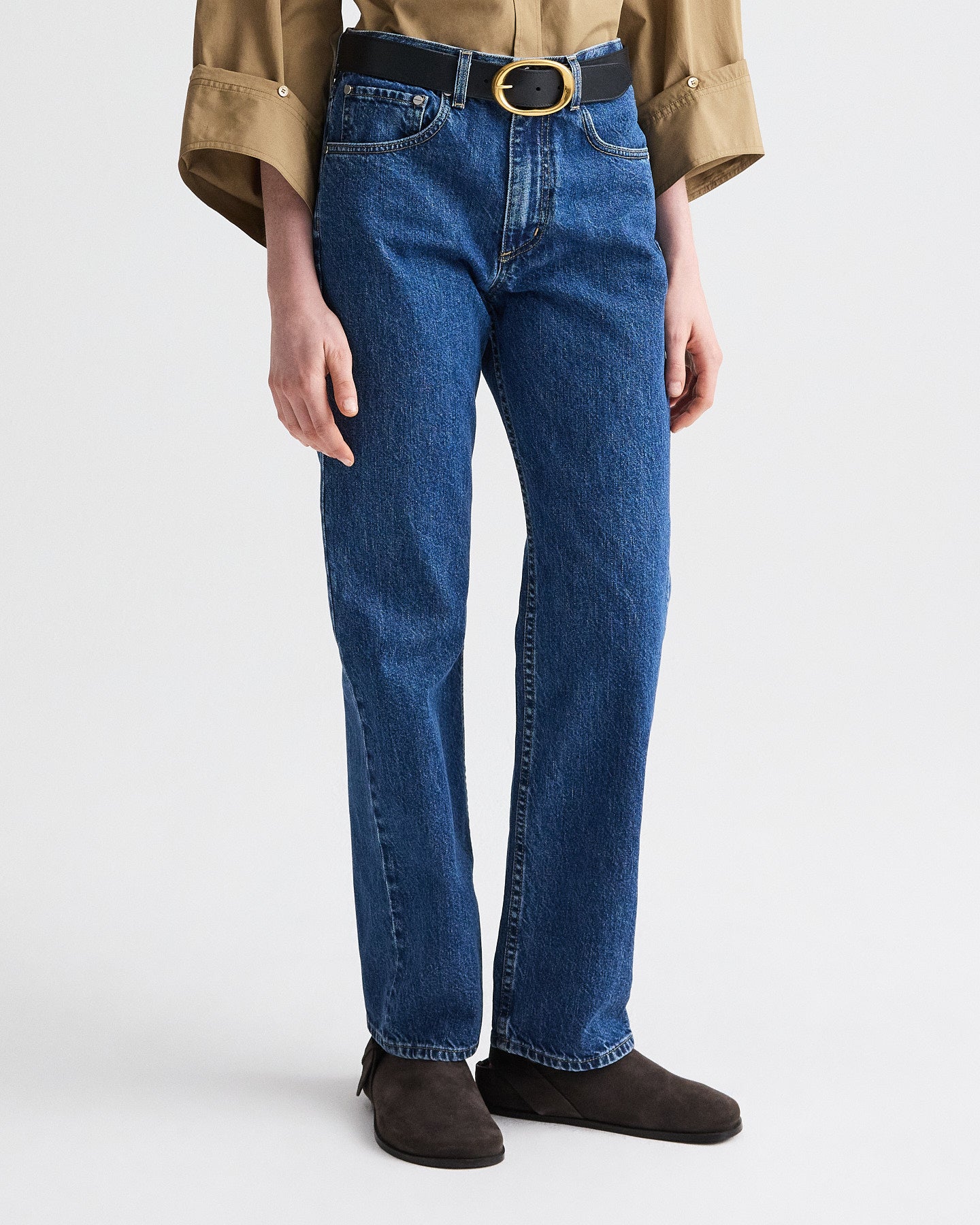 TWP Paris Kent St Jean in Heavy Denim view 3