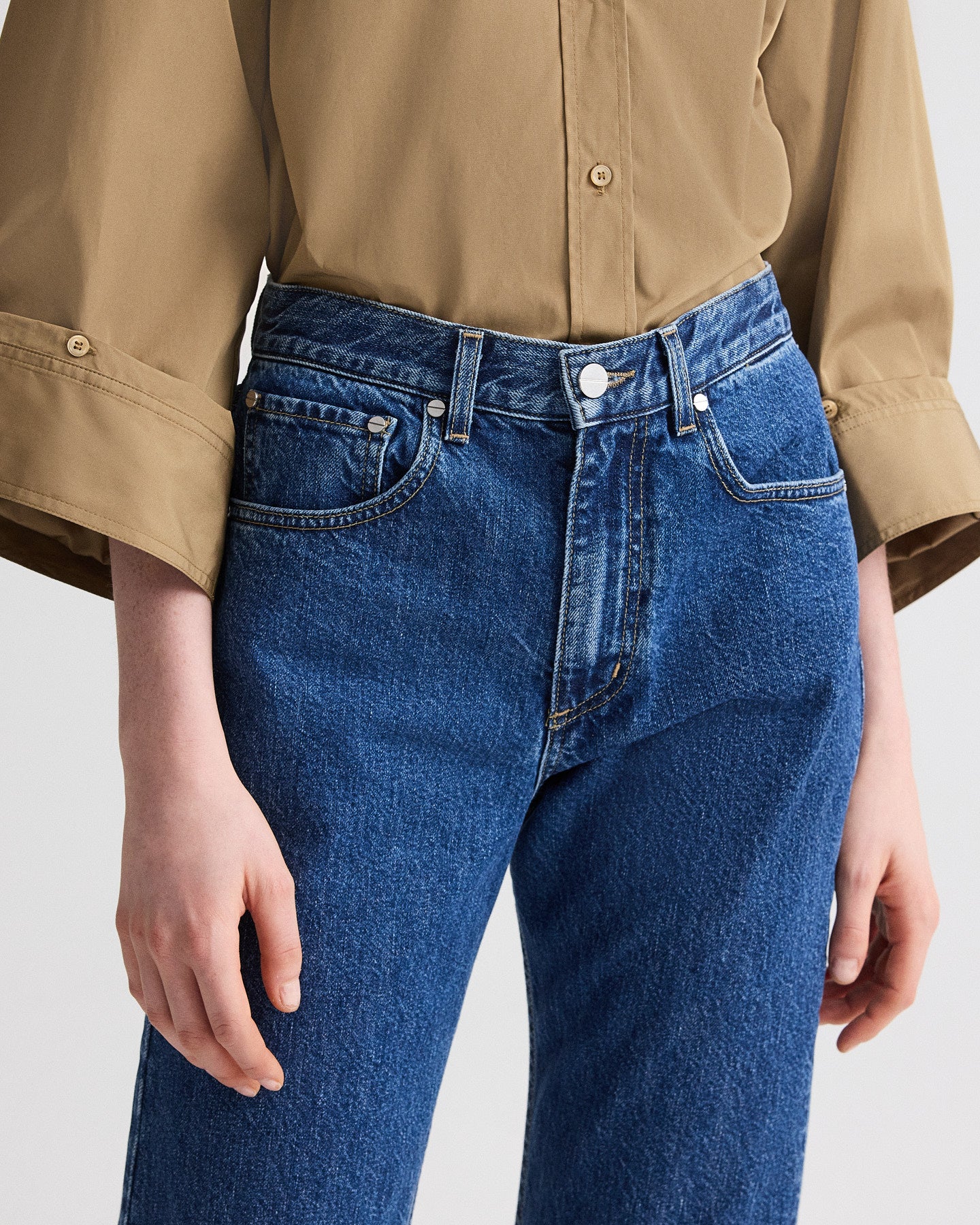 TWP Paris Kent St Jean in Heavy Denim view 4