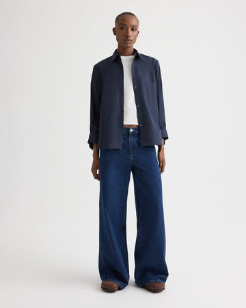 TWP Dark stone Tiny Dancer Jean in Heavy Denim view 4