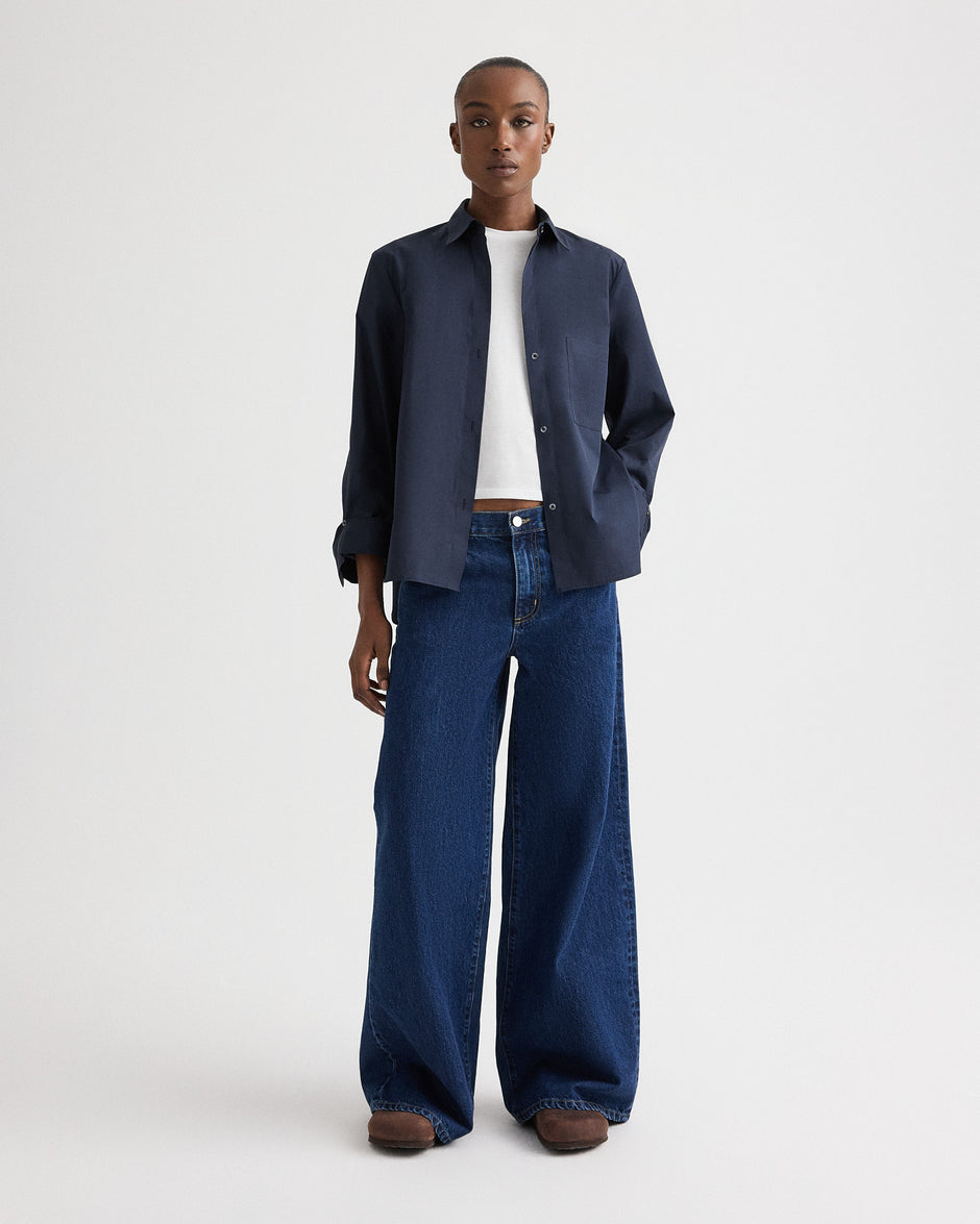 TWP Dark stone Tiny Dancer Jean in Heavy Denim view 1